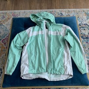 North Face hooded rain jacket